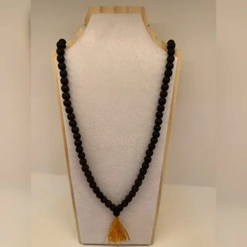 Natural Karungali japa mala with tassel