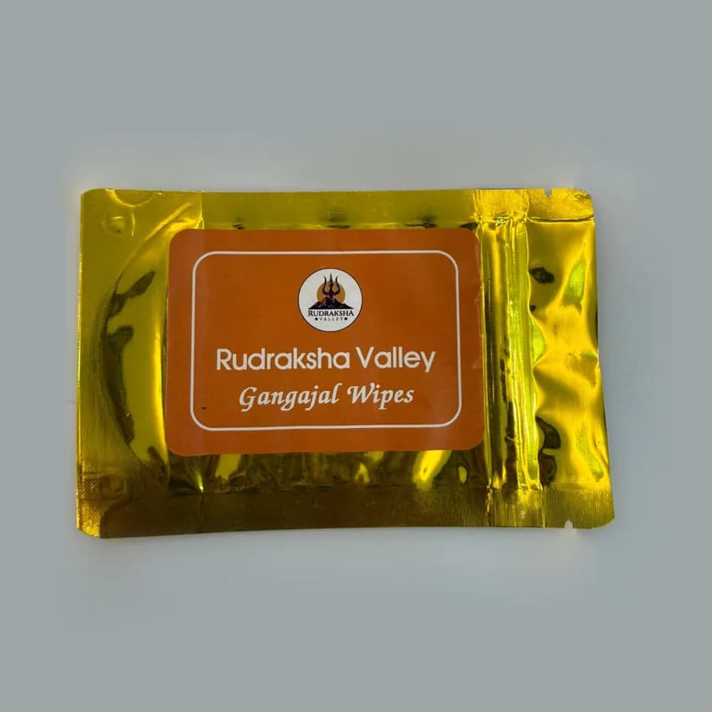Gangajal Wet Wipes for Rudraksha & Pooja Purification (30 Wipes)
